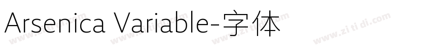 Arsenica Variable字体转换